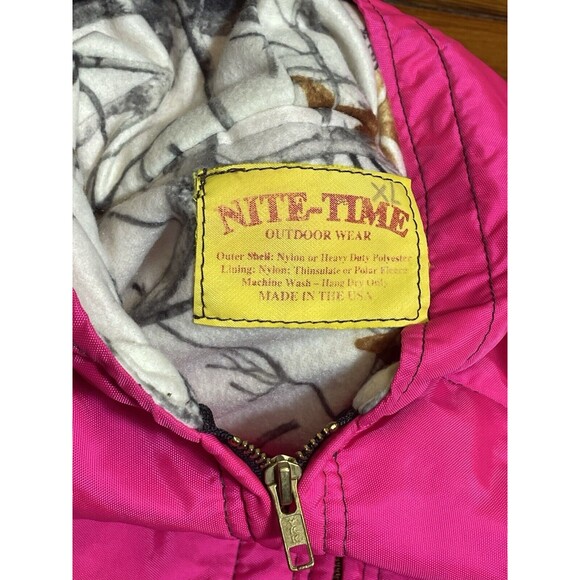 Jacket Nite Time Outdoors Hunting Camouflage Women’s Size XL Zip Coat Vintage - Picture 4 of 6
